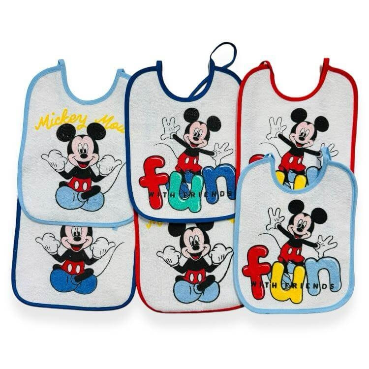 6 Bavette Mickey Mouse Disney